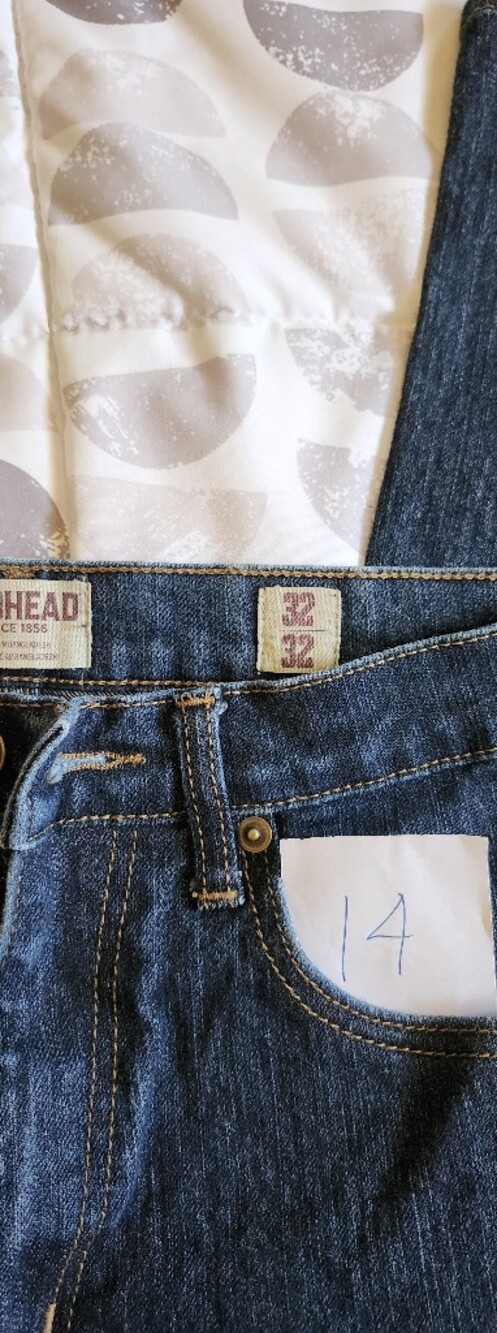 32/32 RedHead Men's Dark Blue Straight Jeans